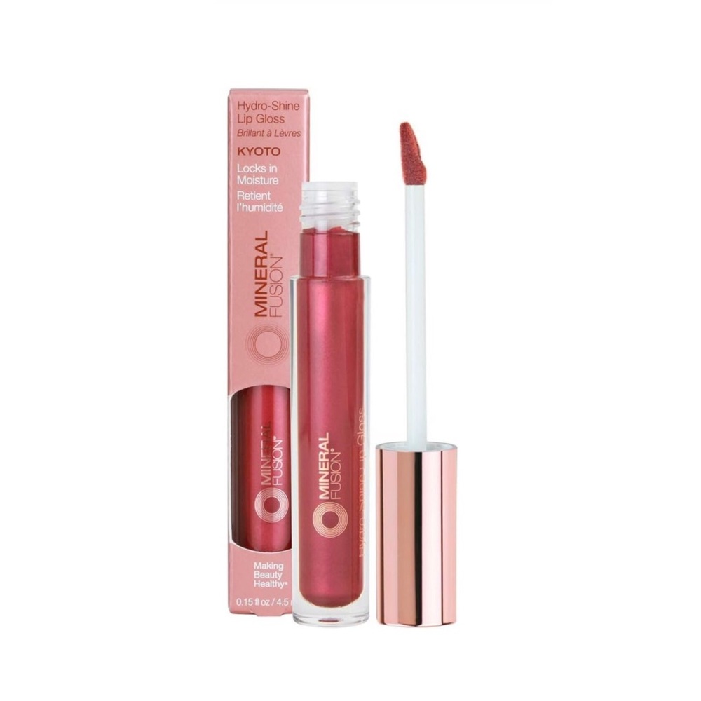 MINERAL FUSION Hydro-Shine Lip Gloss, Kyoto (shimmer Red), 4.5 ml | 0.15 oz